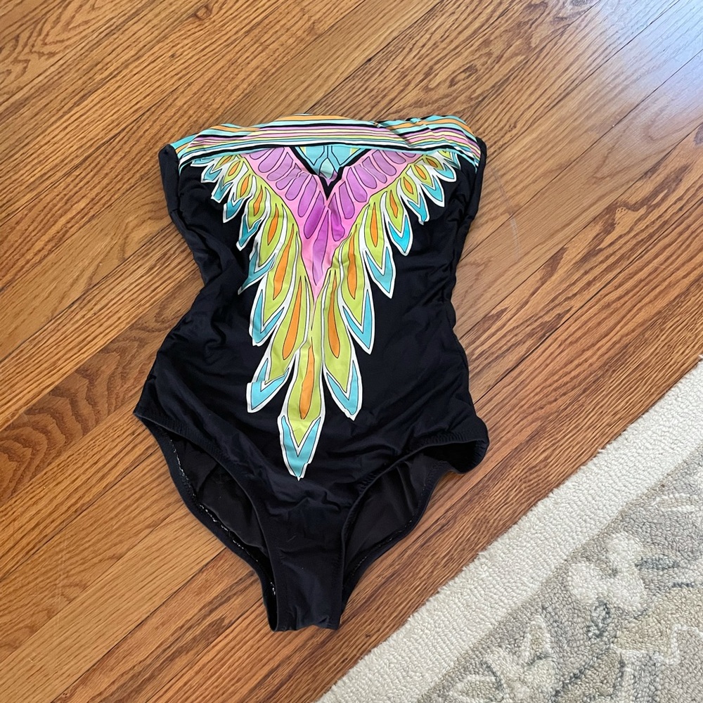 Colorful Feather Design Women's Swimsuit